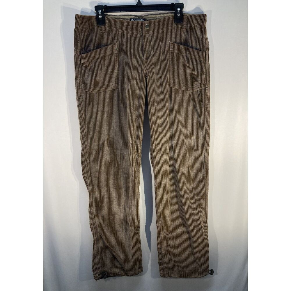Vintage Columbia Brown Wide Whale Corduroy Utility Cargo Pants Size 12